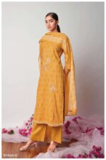 My Fashion Road Ganga Vasudha Fancy Cotton Salwar Kameez Suit | Yellow