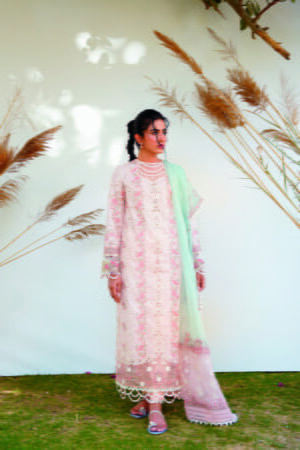 My Fashion Road Qalamkar Qlinekari Lawn Unstitched Collection 2023 | Lyra