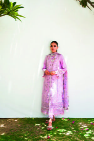 My Fashion Road Qalamkar Qlinekari Lawn Unstitched Collection 2023 | Amaya