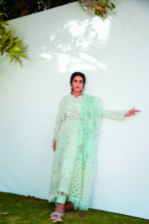 My Fashion Road Qalamkar Qlinekari Lawn Unstitched Collection 2023 | Aylin
