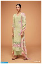 My Fashion Road Ganga Jeevika Cotton Linen With Hand Work Salwar Suit | Green