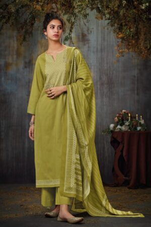 My Fashion Road Ganga Ina Plazzo Unstitched Dress Material | C1384