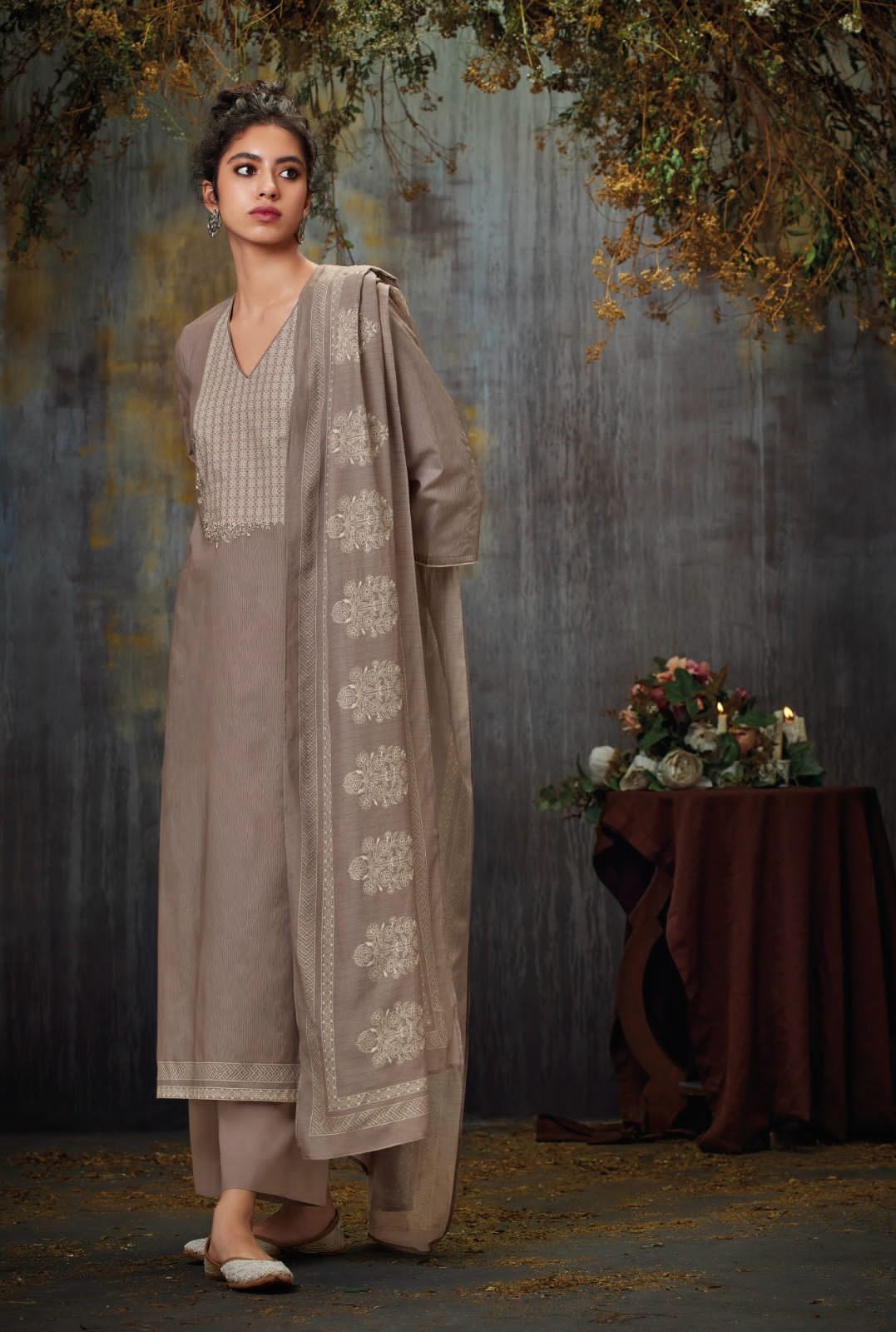 GANGA MAEVE 2227 RAW SILK PARTYWEAR SUIT COLLECTION WHOLESALE PRICE