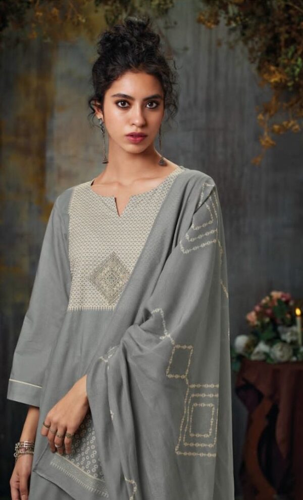 My Fashion Road Ganga Ina Plazzo Unstitched Dress Material | C1385