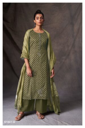 My Fashion Road Ganga Joelle Exclusive Fancy Cotton Unstitched Suit | S1807-D