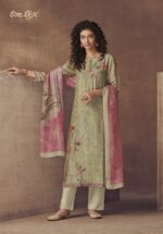 My Fashion Road Nyla Omtex Muslin Plazzo Style Unstitched Suits | 2081-A