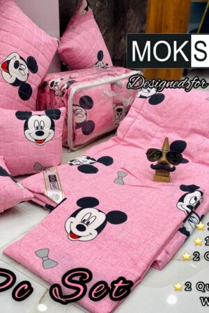 My Fashion Road Mokshay 6 Pieces Comforter and Bedsheets Bedding Set | #21