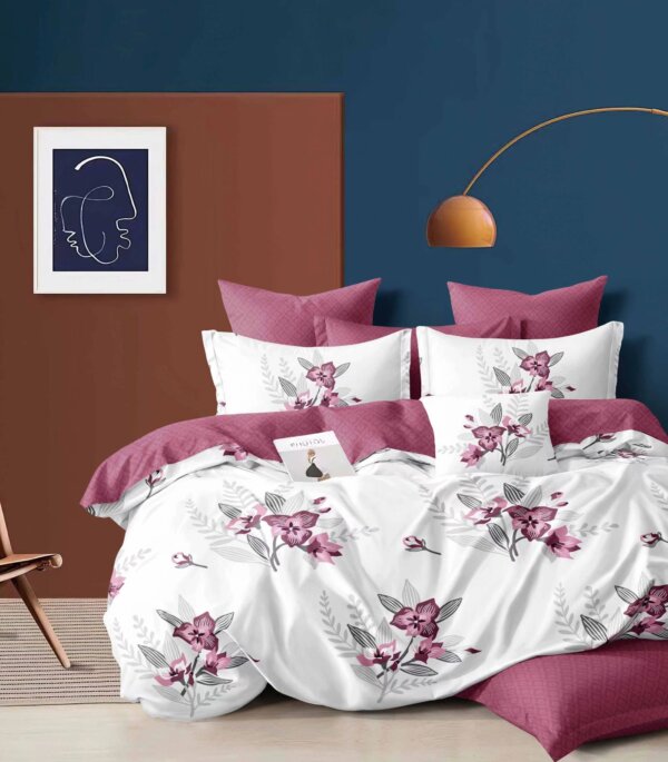 My Fashion Road Winkle Cotton Bedsheet Set With Pillow Cover | #04