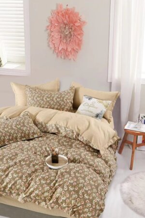 My Fashion Road Winkle Cotton Bedsheet Set With Pillow Cover | #05