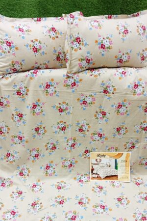 My Fashion Road Pure Cotton King Size Premium Bedsheet With Pillow Covers | #02