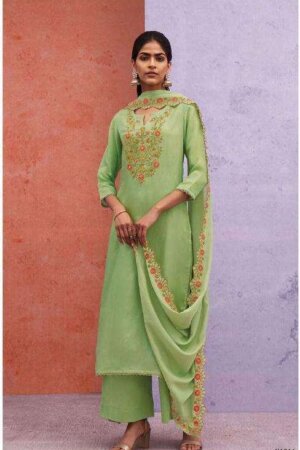 My Fashion Road Ganga Fashion Occasion Designer Silk Unstitched Salwar Suit | C1016