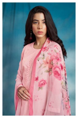 My Fashion Road Ganga Ora Exclusive Fancy Cotton Unstitched Suit | Pink