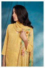 My Fashion Road Ganga Ora Exclusive Fancy Cotton Unstitched Suit | Yellow