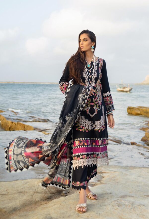 My Fashion Road Elaf Signature Embroidered Lawn Collection 2023 | ESC-08A