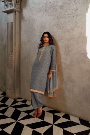 My Fashion Road Varsha Arashi Vol 2 Fancy Cotton Designer Unstitched Suit | Grey