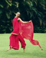 My Fashion Road Varsha Lavanya Designer Muslin Unstitched Suit | Pink