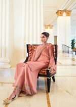 My Fashion Road Varsha Tulip Fancy Organza Gharara Designer Partywear Dress | Pink