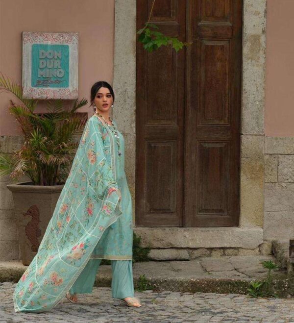 My Fashion Road Varsha Zarina Latest Style Traditional Wear Muslin Unstitched Suit | ZN-03