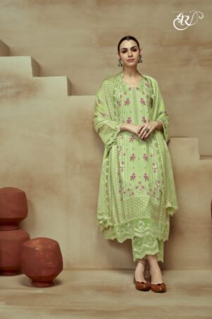 My Fashion Road Kimora Heer Husn Pant Style Dress Material | 9054