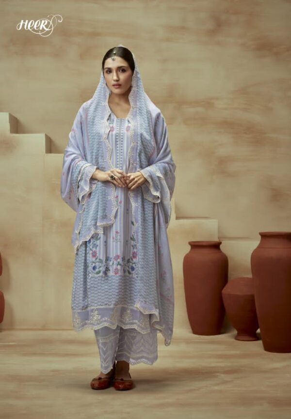 My Fashion Road Kimora Heer Husn Pant Style Dress Material | 9057