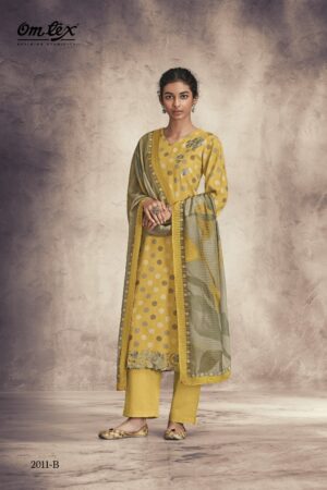 My Fashion Road Omtex Triya Pant Style Unstitched Dress Material | 2011-B