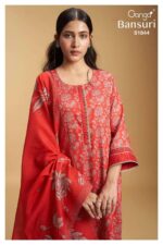 My Fashion Road Ganga Bansuri 1844 Exclusive Fancy Cotton Silk Suit | Red