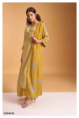 My Fashion Road Ganga Bansuri 1844 Exclusive Fancy Cotton Silk Suit | Yellow