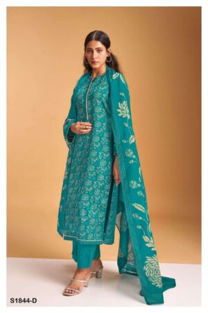 My Fashion Road Ganga Bansuri 1844 Exclusive Fancy Cotton Silk Suit | Blue