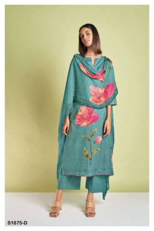 My Fashion Road Ganga Barsana 1875 Exclusive Work Cotton Ladies Suit | S1875-D