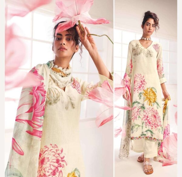 My Fashion Road Ganga Fashion Adonis Exclusive Designer Linen Suits | C1454