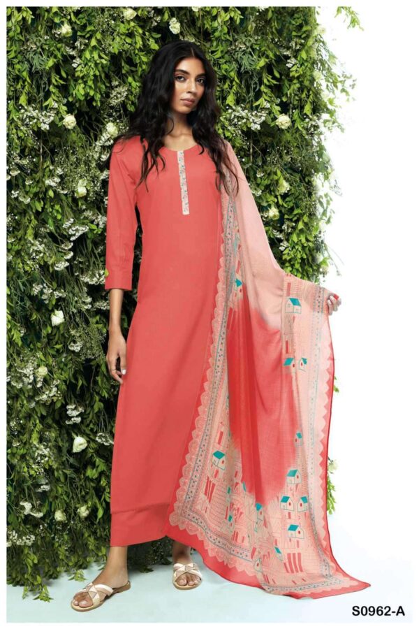 My Fashion Road Ganga Heny 962 Fancy Premium Cotton Branded Suit | S0962-A