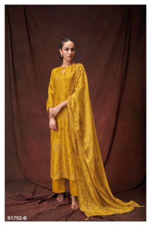 My Fashion Road Ganga Leonie 1752 Fancy Bemberg Silk Partywear Exclusive Suit | S1752-B