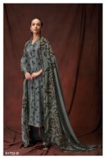 My Fashion Road Ganga Leonie 1752 Fancy Bemberg Silk Partywear Exclusive Suit | S1752-D