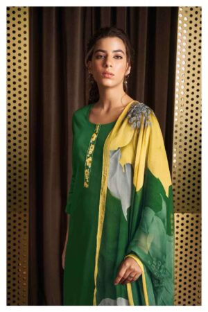 My Fashion Road Ganga Oeshi 1902 Festive Collection Cotton Silk Dress | S1902-A