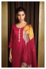 My Fashion Road Ganga Oeshi 1902 Festive Collection Cotton Silk Dress | S1902-B