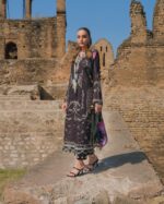 My Fashion Road Qalamkar Luxury Lawn Unstitched Collection Edit 2023 | BE-03 INEZ