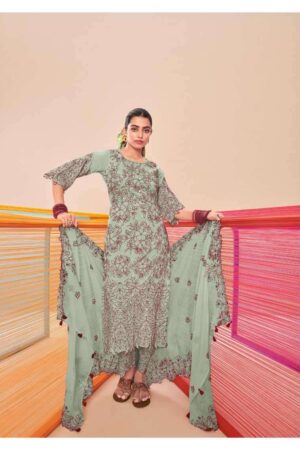 My Fashion Road Jay Vijay Aasmani Vol 2 Fancy Silk Festive Wear Designer Dress | 8462