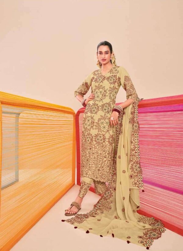My Fashion Road Jay Vijay Aasmani Vol 2 Fancy Silk Festive Wear Designer Dress | 8463