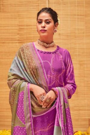 My Fashion Road Jay Vijay Anando Aahana Vol 2 Exclusive Muslin Silk Suit | 3103-A