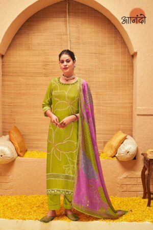 My Fashion Road Jay Vijay Anando Aahana Vol 2 Exclusive Muslin Silk Suit | 3103-C