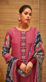 My Fashion Road Jay Vijay Anando Ethisha Exclusive Muslin Silk Salwar Suit | 3104-A