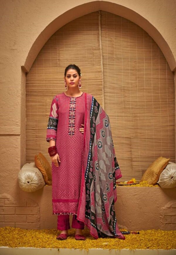 My Fashion Road Jay Vijay Anando Ethisha Exclusive Muslin Silk Salwar Suit | 3104-A