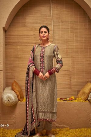 My Fashion Road Jay Vijay Anando Ethisha Exclusive Muslin Silk Salwar Suit | 3104-D
