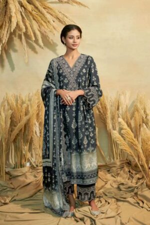 My Fashion Road Kimora Heer Husniya Fancy Muslin Latest Style Dress | 9088