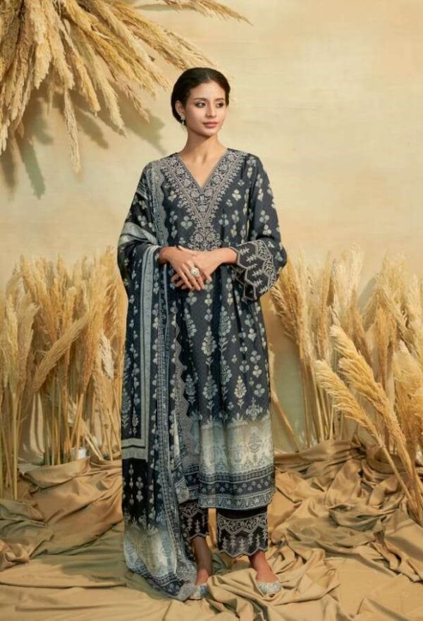 My Fashion Road Kimora Heer Husniya Fancy Muslin Latest Style Dress | 9088