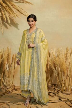 My Fashion Road Kimora Heer Husniya Fancy Muslin Latest Style Dress | 9083