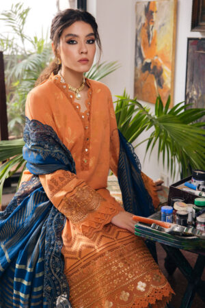My Fashion Road Nureh Maya Jacquard Luxury Embroidered Collection 2023 | NJ-86