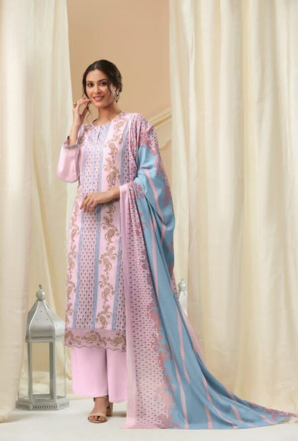 My Fashion Road Sahiba Sudriti Izhar Cotton Satin Digital Print With Handwork Suit | 835