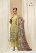 My Fashion Road Sahiba Sudriti Izhar Cotton Satin Digital Print With Handwork Suit | 865