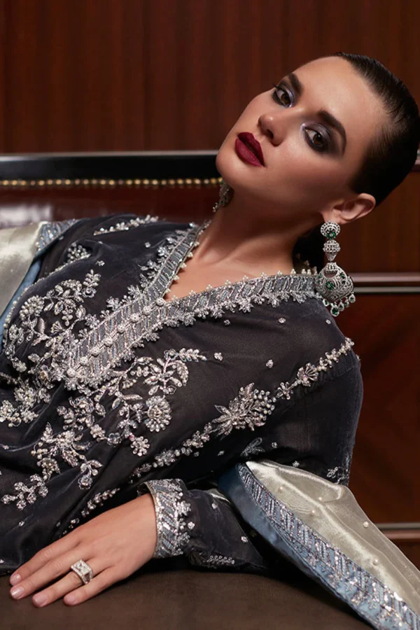 My Fashion Road Mushq Destiny Velvet Party Wear Winter Collection 2023 | Felicity